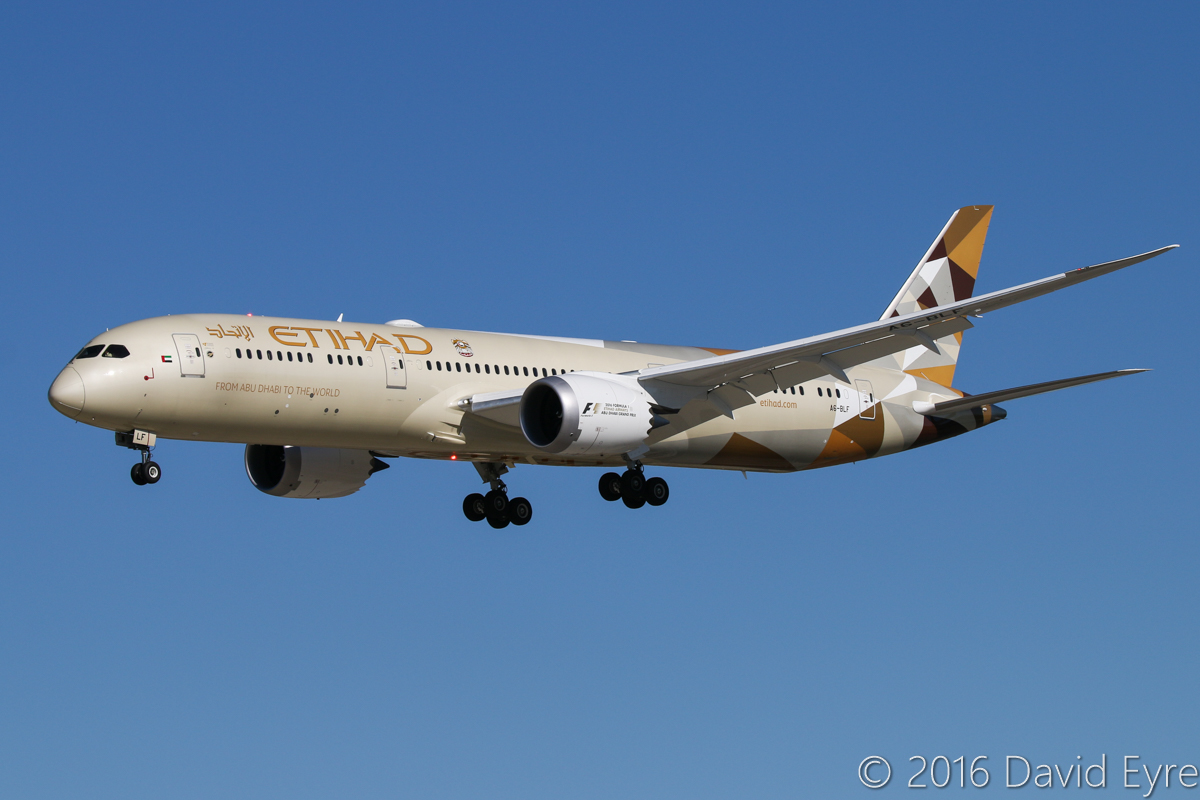 First Etihad Boeing 787-9 Dreamliner visit to Perth: 30 May 2016 ...