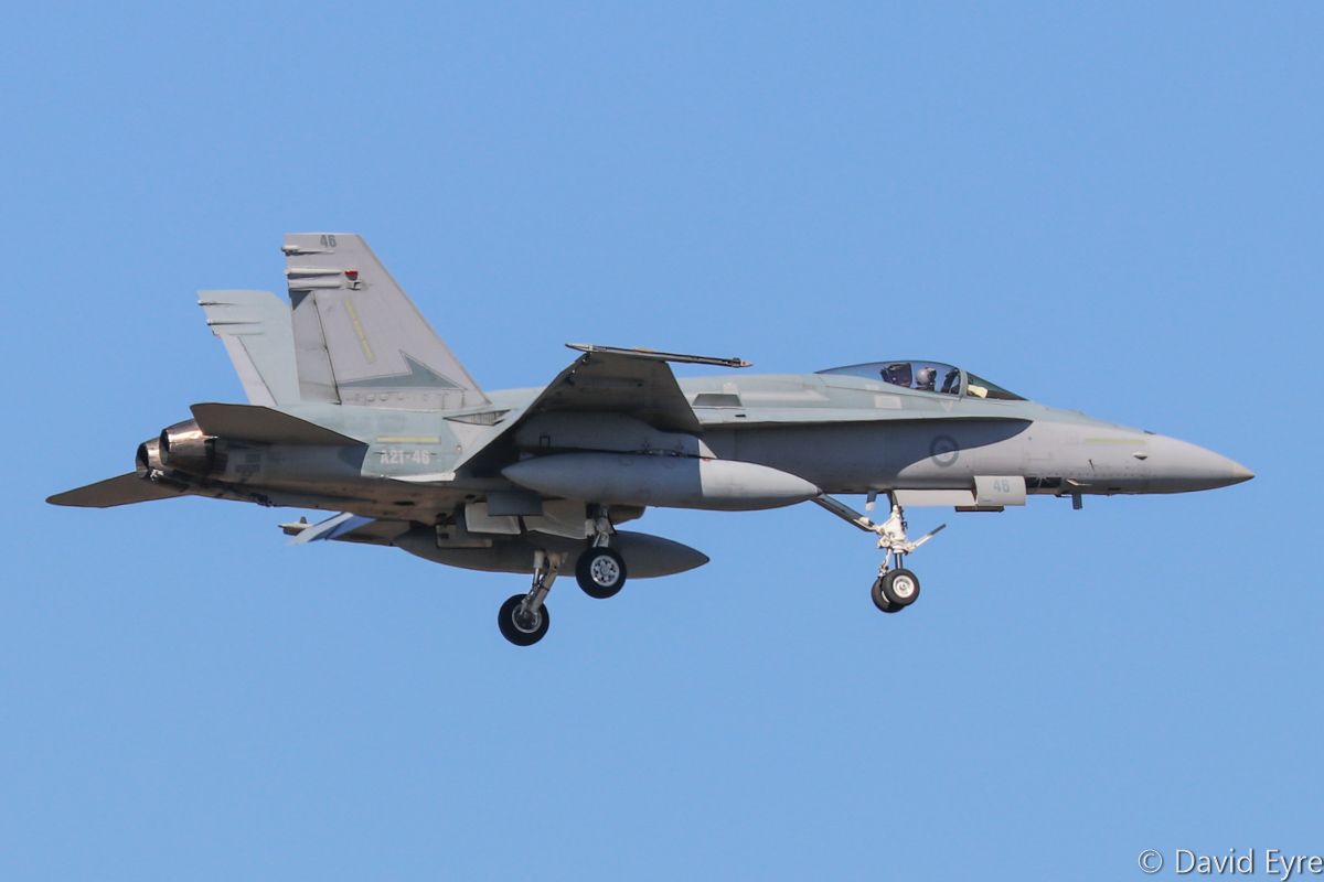 A21-46 McDonnell-Douglas F/A-18A Hornet (MSN 729/AF-46) of 75 Squadron ...