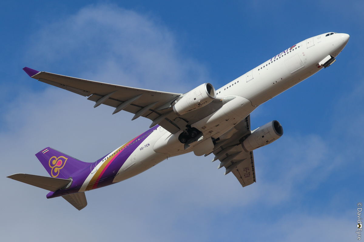 HS-TEN Airbus A330-343X (MSN 990) of Thai Airways International, named ...