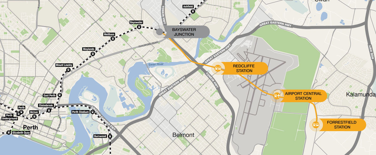 Perth Airport rail link completion delayed to late 2021; Skybridge ...