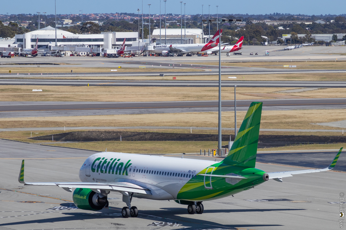 Pk-gti Airbus A320-251n (msn 8303) Of Citilink At Perth Airport – 8 