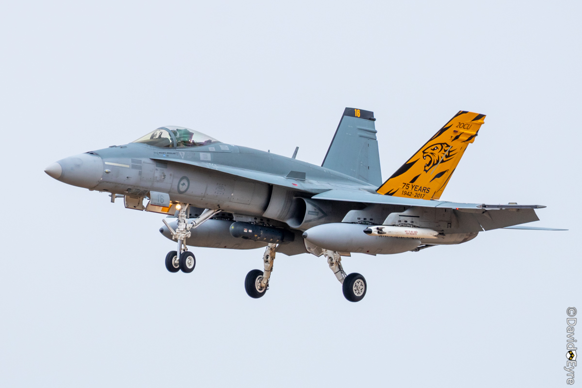 A21-16 McDonnell-Douglas F/A-18A Hornet (MSN 368/AF-16) Of 75 Squadron ...