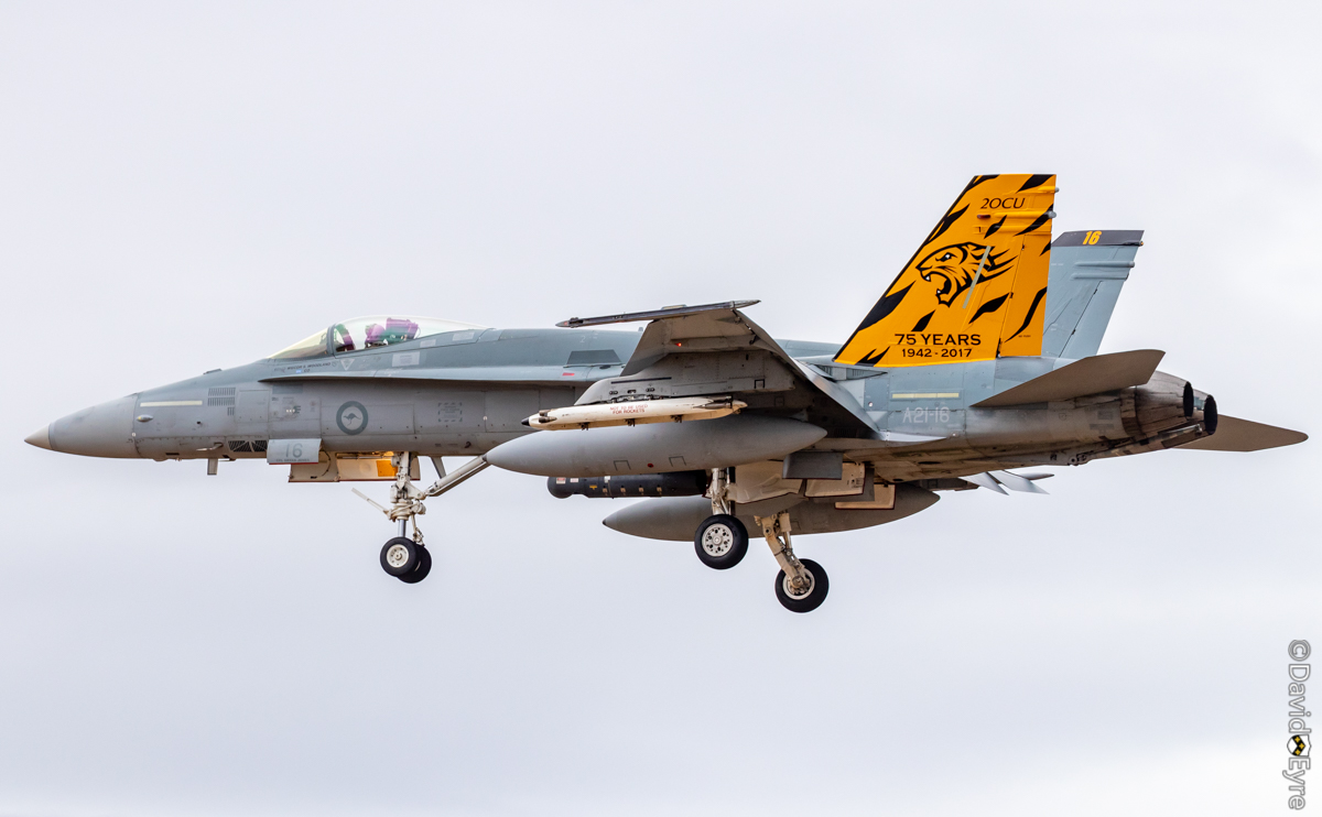 A21-16 McDonnell-Douglas F/A-18A Hornet (MSN 368/AF-16) Of 75 Squadron ...