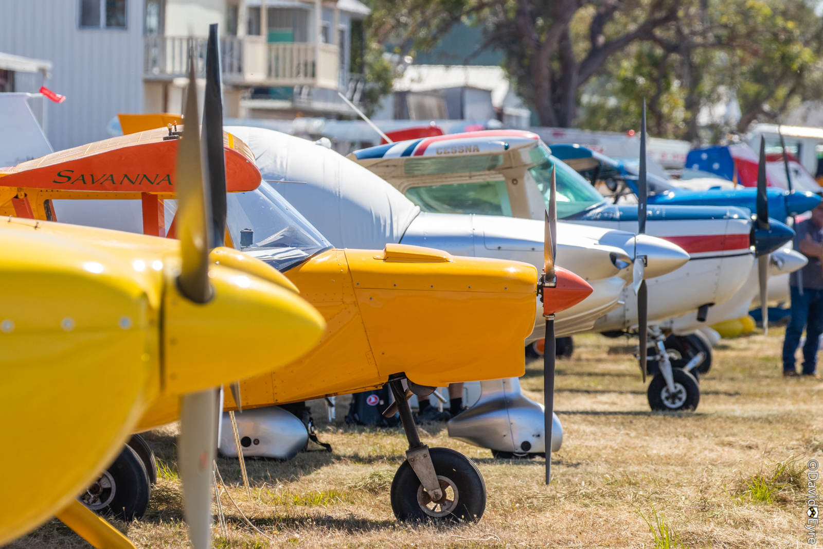 Aircraft Line-up At Sport Aircraft Builders Club (SABC) Annual Fly-In ...