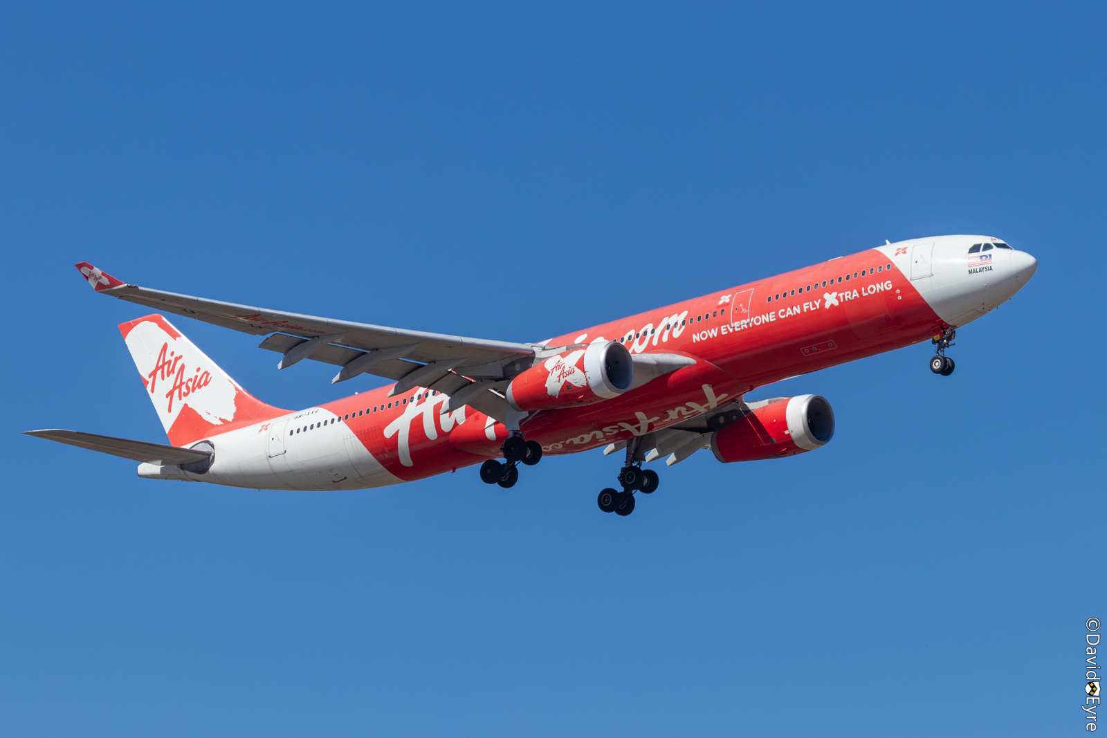 9M-XXQ Airbus A330-343X of AirAsia X, at Perth Airport, Western ...